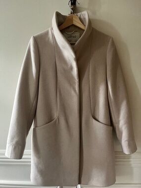 Like new Aritzia Wilfred cocoon coat XS light heather oatmeal